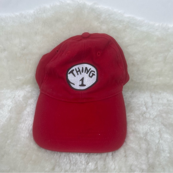 Thing 1 Universal Studios Red Baseball Hat Unisex - Picture 1 of 6